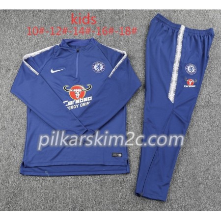 Chelsea Dziecięca Komplet Bluzy Treningowe Niebieski II 2018-2019